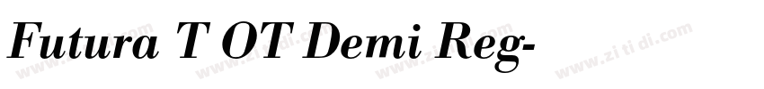 Futura T OT Demi Reg字体转换 Futura T OT Demi Reg字体转换